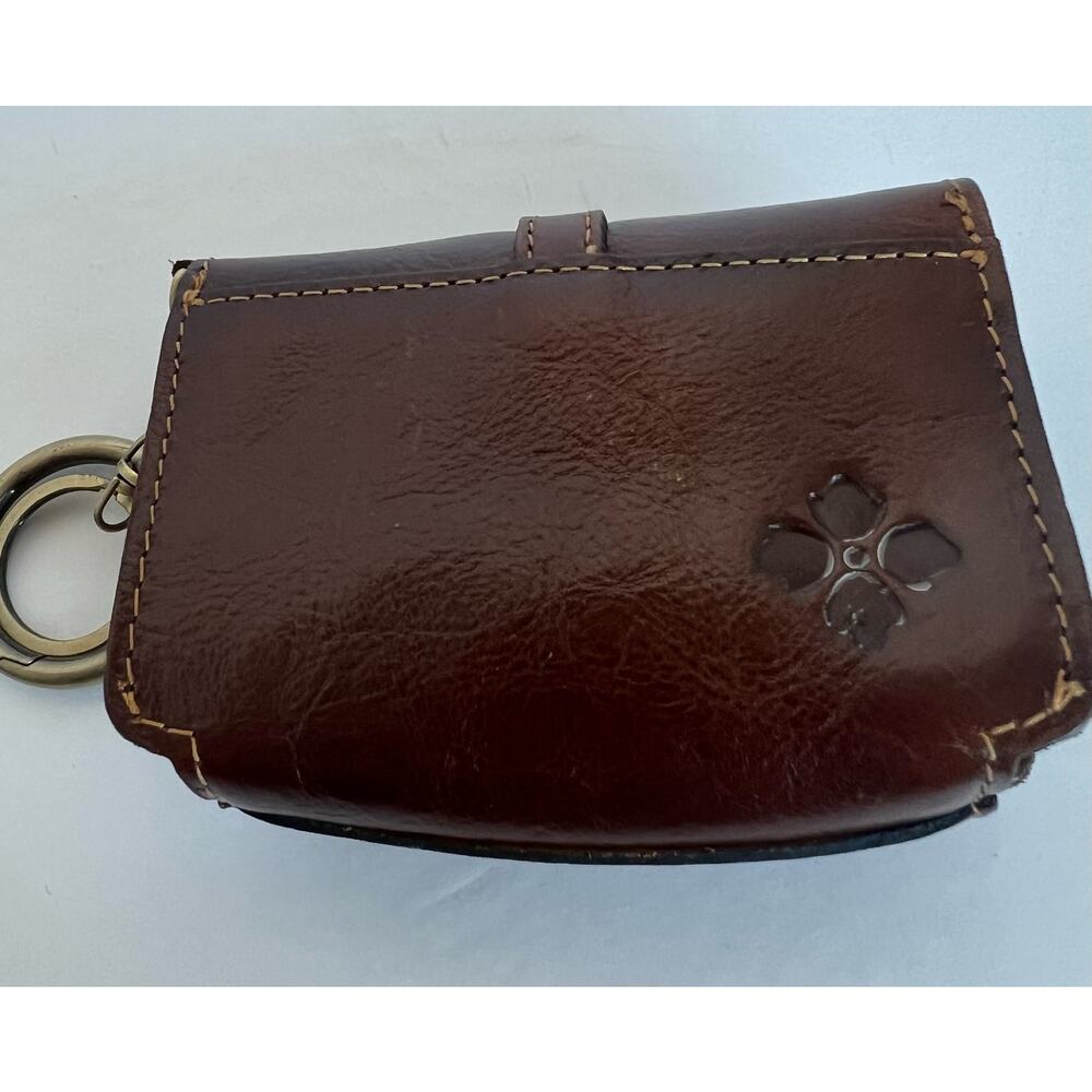 NEW Patricia Nash Brown‎ Leather Mini TORRI Key Fob Wallet Clutch - Picture 6 of 9